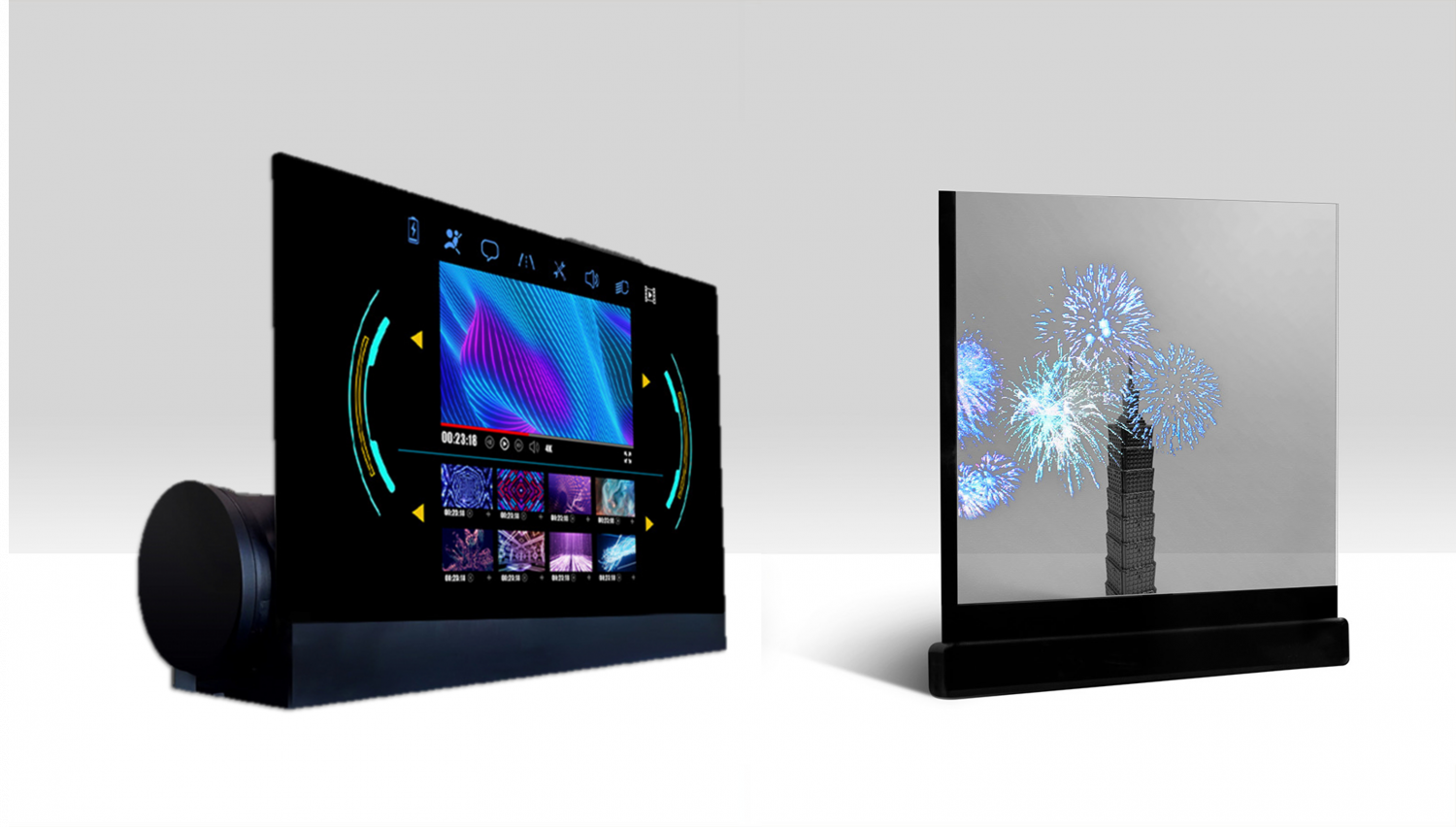 可卷式、折迭性、高透明